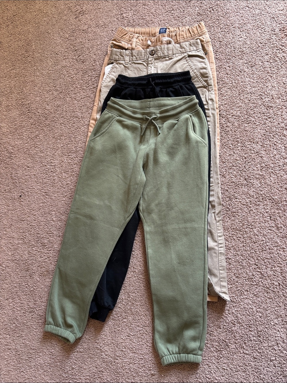 #281 Boys Pants - 2 pairs Joggers - 2 pairs Sweats (4 pair bundle)